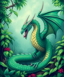 Jungle Wyrm Paint Numbers