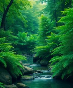 River Foliage Paint Numbers