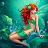 Realistic Emerald Sea Nymph Paint By Numbers