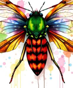 Realistic Entomologist Sketchbook Page Paint By Numbers