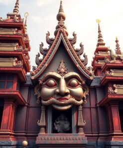 Temple Face Paint Numbers