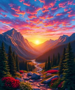 Equatorial Dawn Paint Numbers