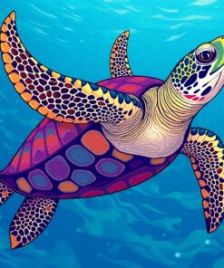 Sea Turtles Paint Numbers