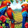 Macaw Roost Paint Numbers