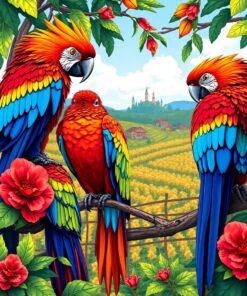 Macaw Roost Paint Numbers