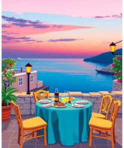 Coastal Dining Paint Numbers