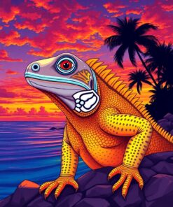 Marine Iguana Paint Numbers