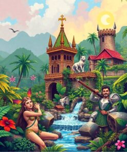 Realistic Excalibur Jungle Quest Paint By Numbers