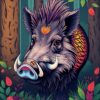 Forest Boar Paint Numbers
