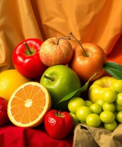 Realistic Fabric Fruit Still Paint By Numbers