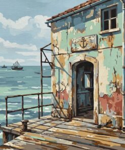 Realistic Faded Port Facade Paint By Numbers