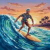 Realistic Fifties Surf Legend Paint By Numbers