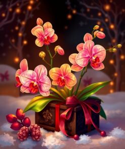 Orchid Gift Paint Numbers