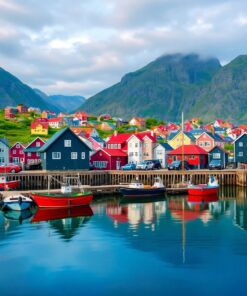 Village Harbor Paint Numbers