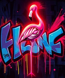 Graffiti Glow Paint Numbers