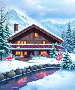 Winter Chalet Paint Numbers