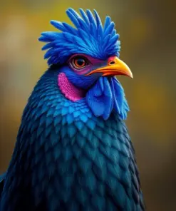 Realistic Fowl Portrait Paint by Numbers