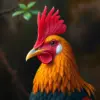 Realistic Fowl Portrait paint by numbers