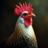 Realistic Fowl Portrait paint by numbers