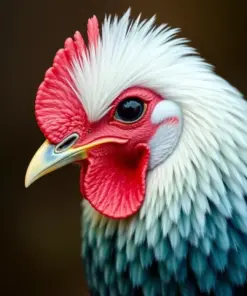 Realistic Fowl Portrait Paint by Numbers