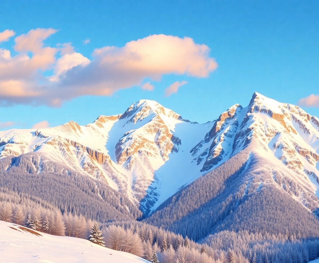 realistic-frosty-mango-peaks-paint-by-numbers-kit