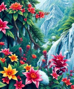 Jungle Flora Paint Numbers