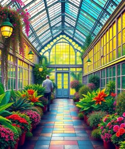 Botanical Path Paint Numbers