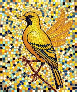 Mosaic Bird Paint Numbers