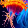 Glowing Siphonophore Paint Numbers