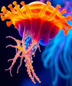 Glowing Siphonophore Paint Numbers