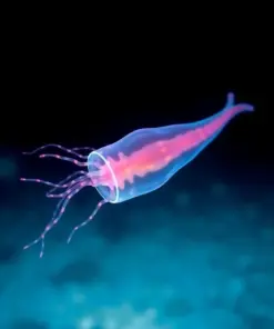 Realistic Glowing Siphonophore paint by numbers