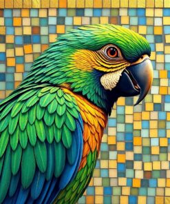 Leaf Parrot Paint Numbers