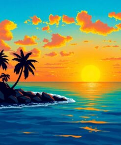 Beach Horizon Paint Numbers