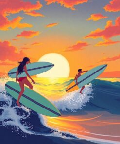 Hour Surfers Paint Numbers