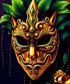 Swamp Mask Paint Numbers