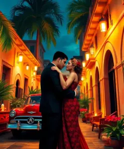 Realistic Havana Courtyard Love Paint By Numbers