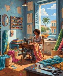 Realistic Havana Seamstress Studio Paint By Numbers