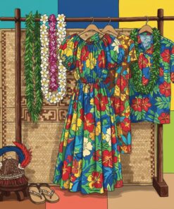 Realistic Hawaiian Garment Display Paint By Numbers