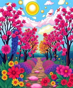 Night Flames Paint Numbers