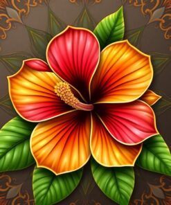 Brass Mandala Paint Numbers