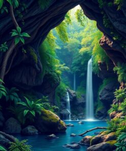 Jungle Cave Paint Numbers