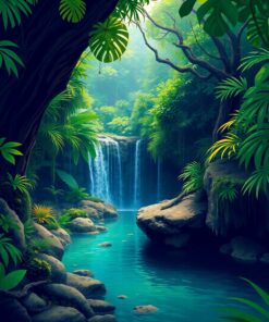 Jungle Grotto Paint Numbers