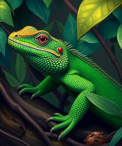 Jungle Lizard Paint Numbers