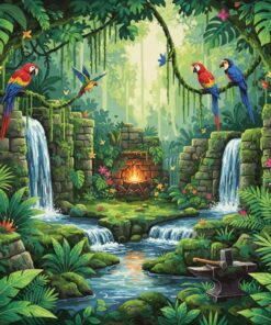 Realistic Hidden Jungle Smithy Paint By Numbers
