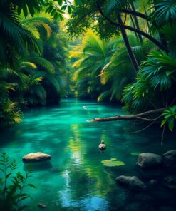 Jungle Waters Paint Numbers