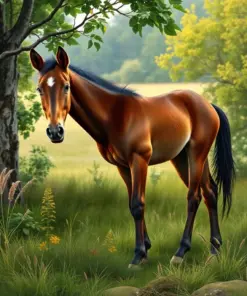 Realistic Hidden Pasture Foal Paint By Numbers