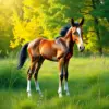 Realistic Hidden Pasture Foal Paint By Numbers