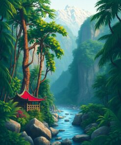 Jungle Oasis Paint Numbers