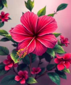 Hibiscus Glamour Paint Numbers