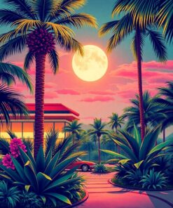 Palm Glamour Paint Numbers